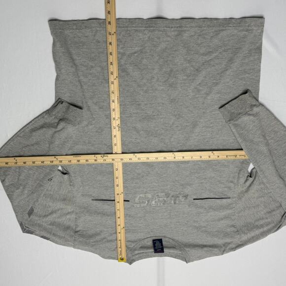 Tommy Jeans Y2K gray long sleeve shirt men’s XL spell out logo top - Picture 6 of 6